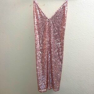 NWT Victoria’s Secret rose gold sequin mini dress